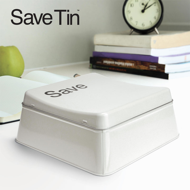 Caja de metal tecla Save