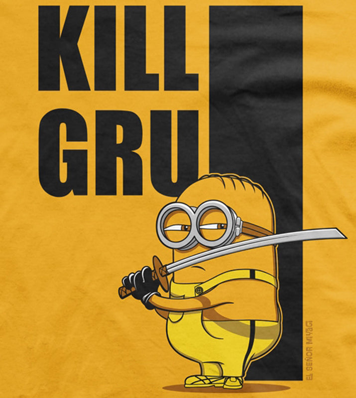 Camiseta Kill Gru Minions amarilla