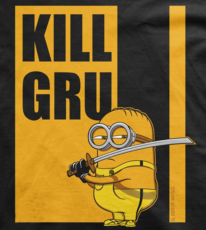 Camiseta Kill Gru Minions Negra