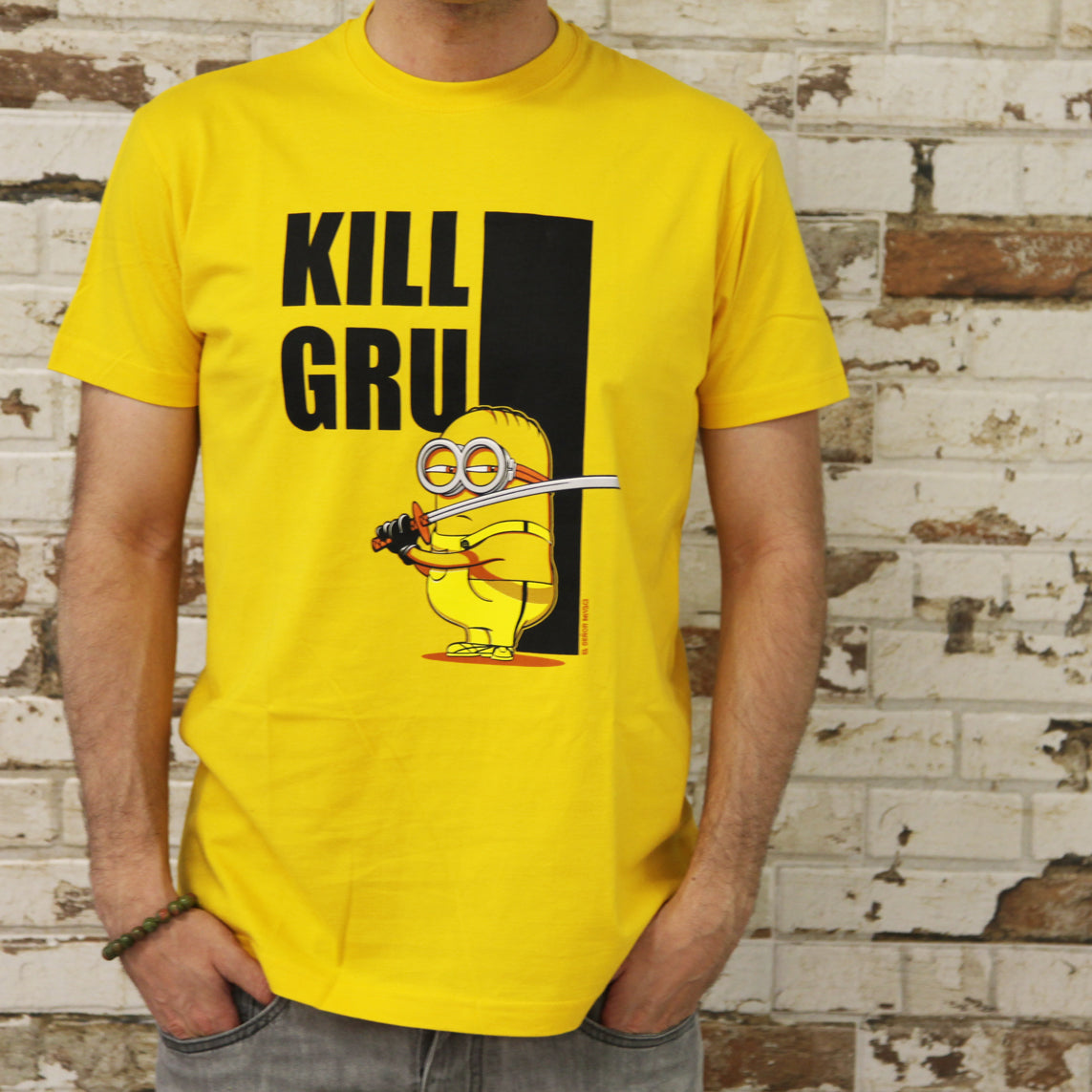 Camiseta Kill Gru Minions amarilla