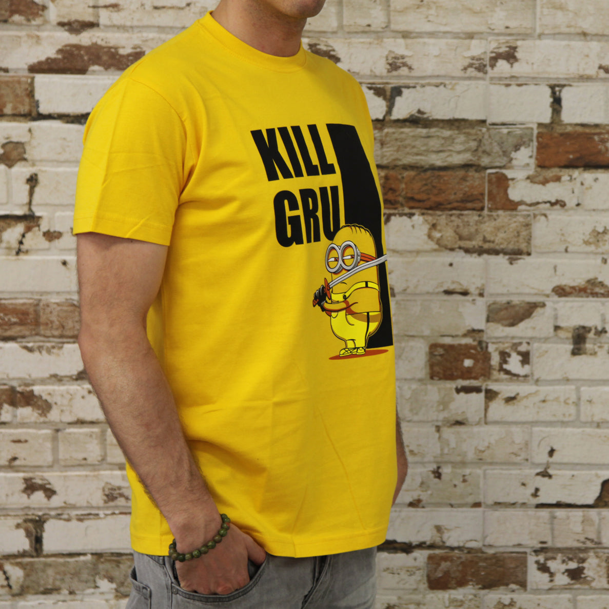 Camiseta Kill Gru Minions amarilla