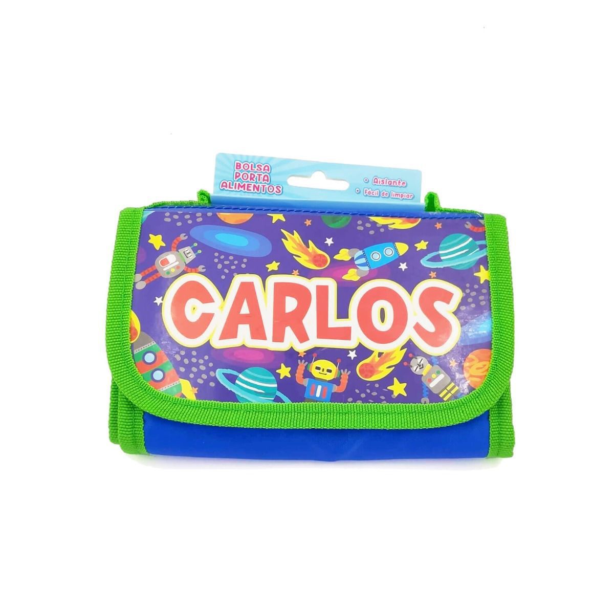 Bolsa térmica infantil porta alimentos con nombres de Niño