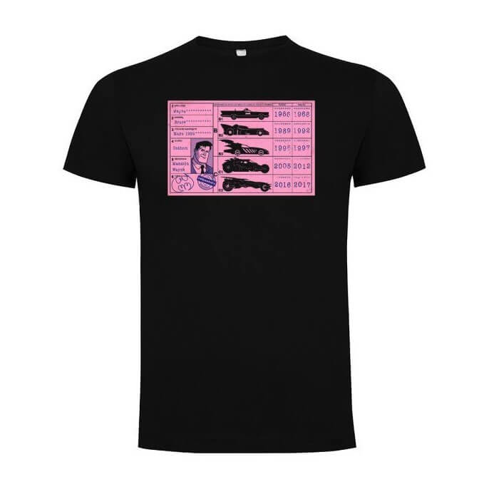 Camiseta Carnet de Conducir de Bruce Wayne