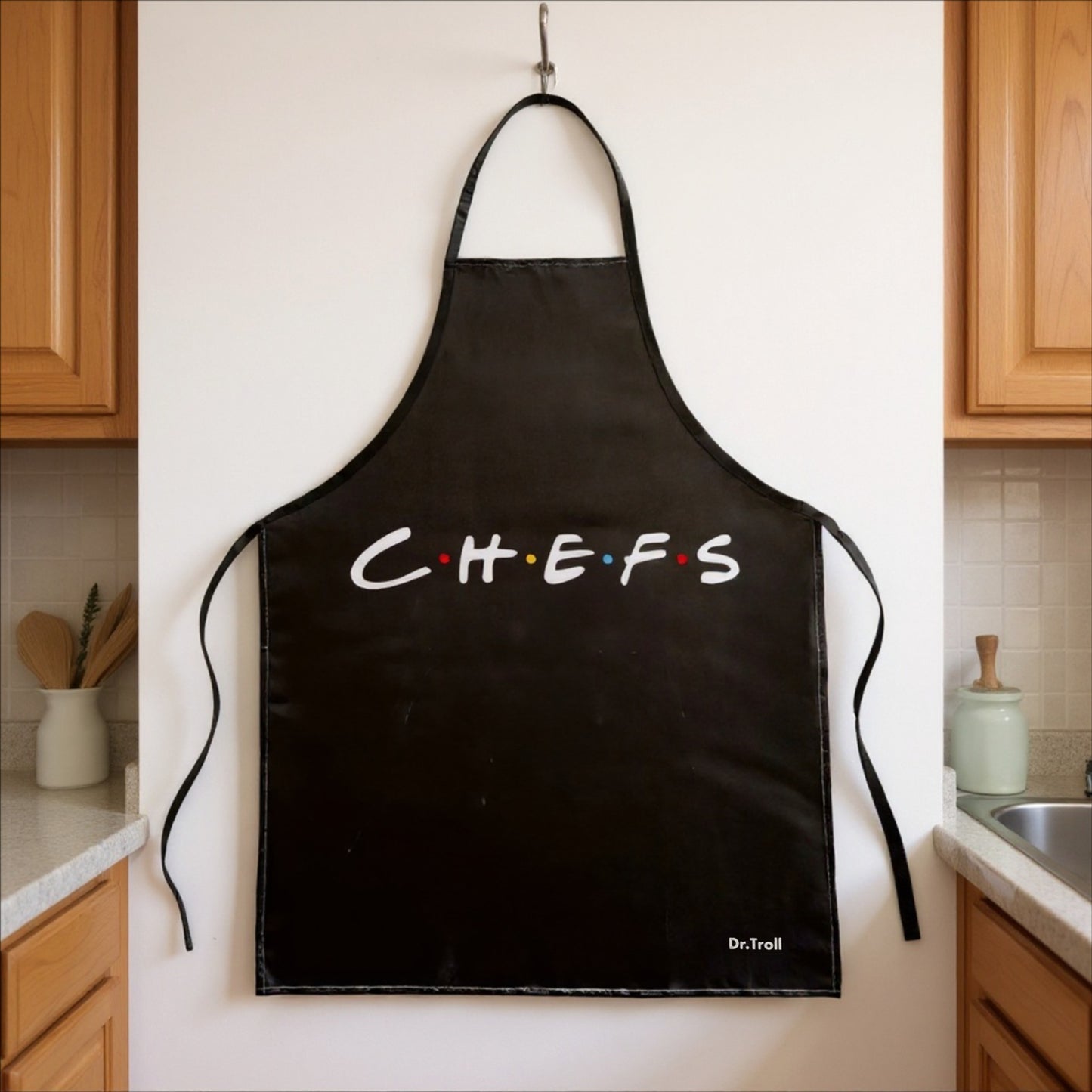 Delantal fan Art CHEFS, para fans de Friends