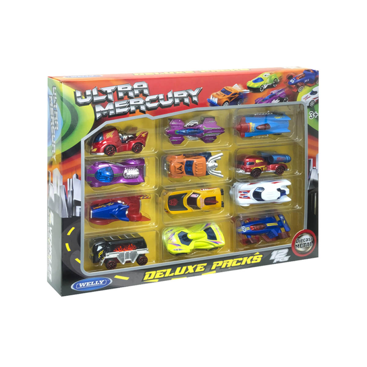 Set 12 coches Ultra Auto de metal