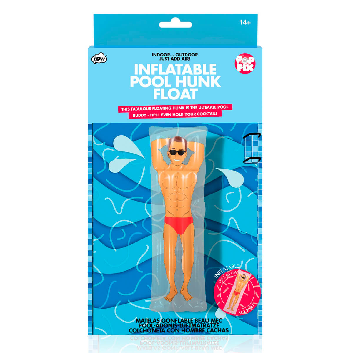 Colchoneta hombre sexy estirado