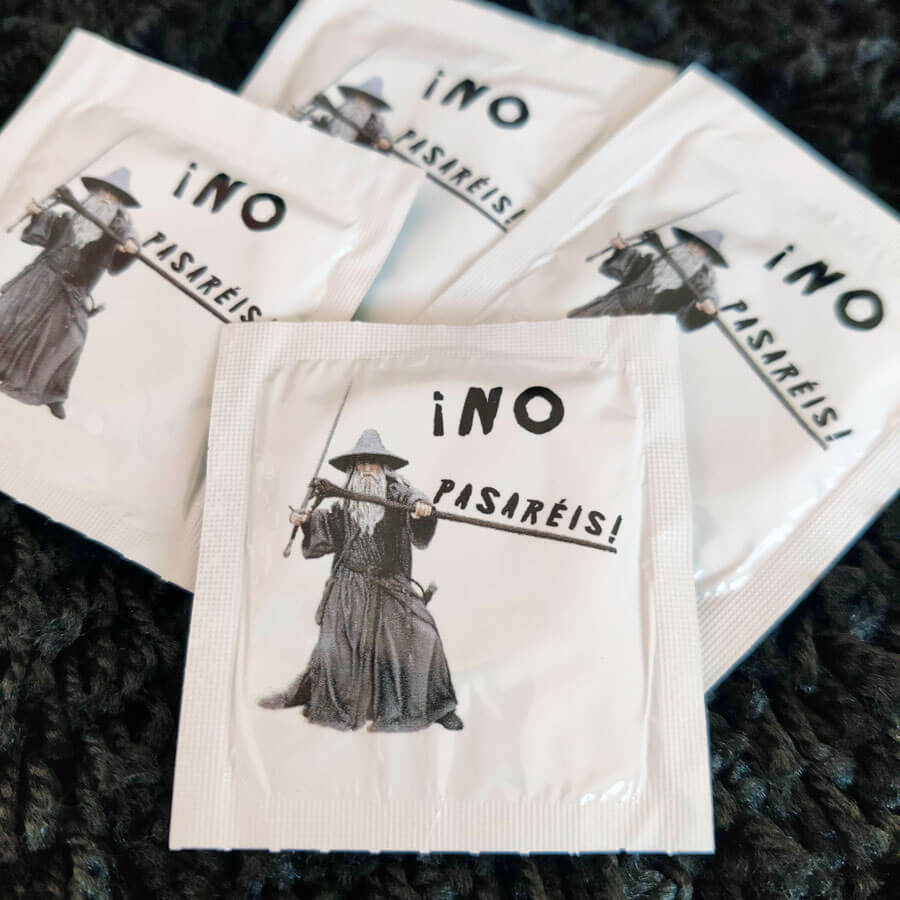 Condón, preservativo Gandalf NO pasaréis