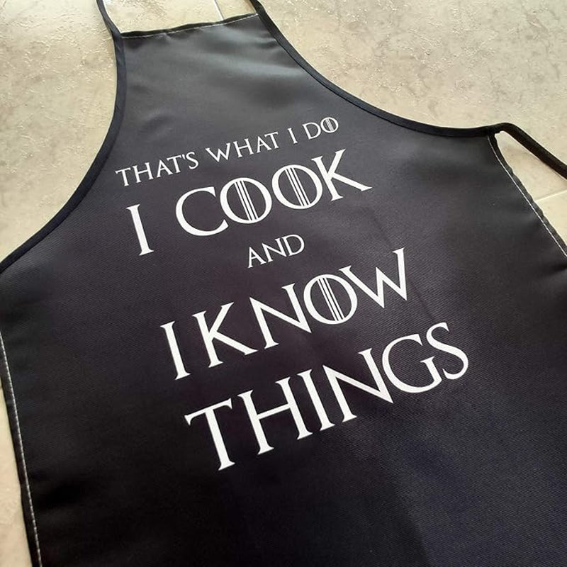 Delantal I Cook and I Know Things