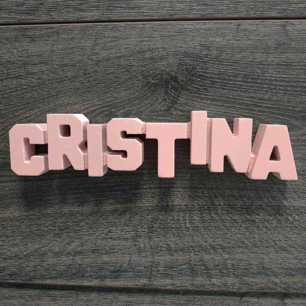 Nombres de chica para decorar de madera MDF