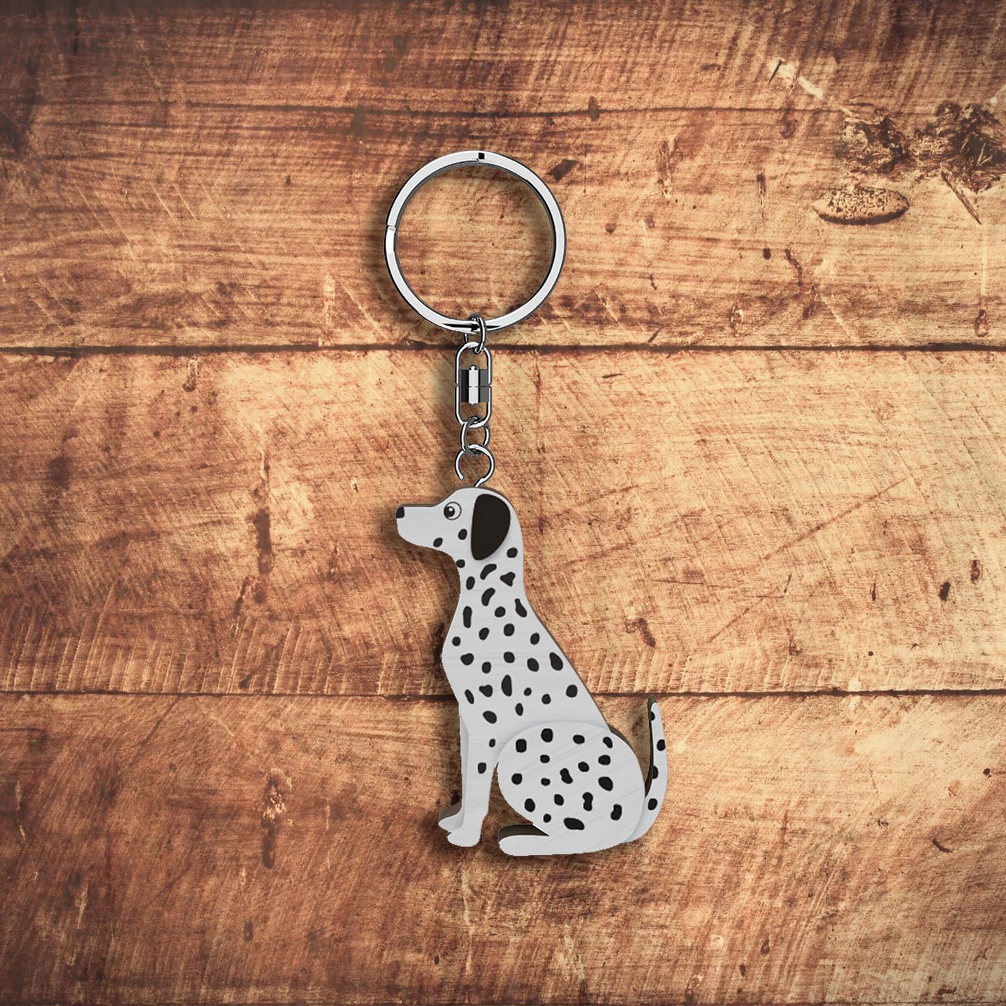 Llavero de madera con forma de Perrito (varios modelos)
