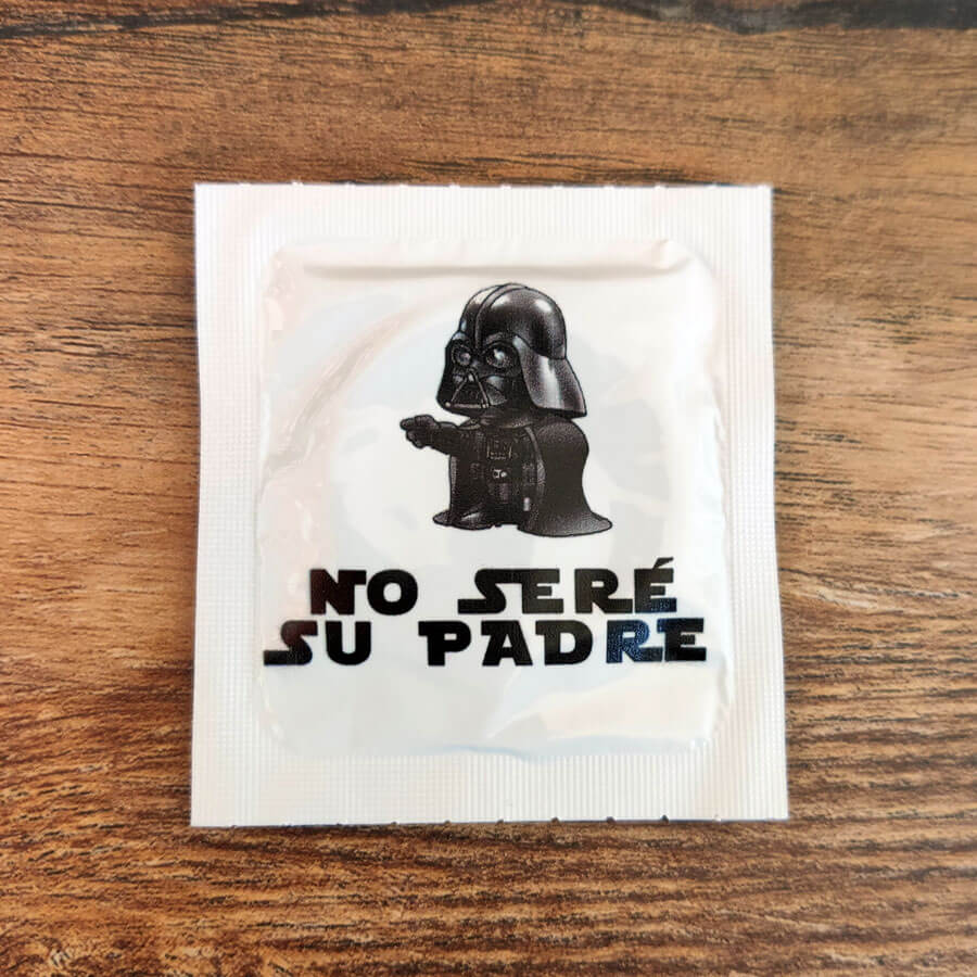 preservativo No seré su padre (parodia de Darth Vader)