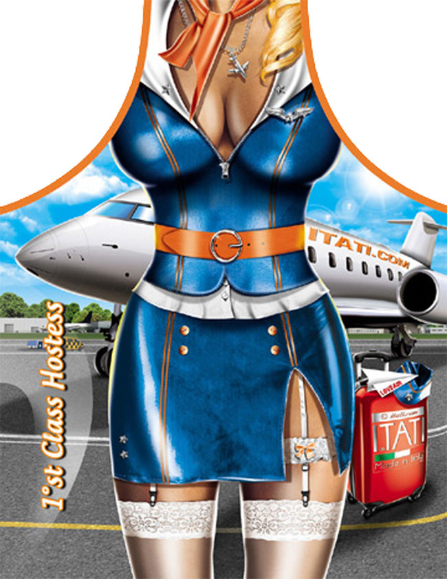 Delantal sexy azafata vuelo 1a clase