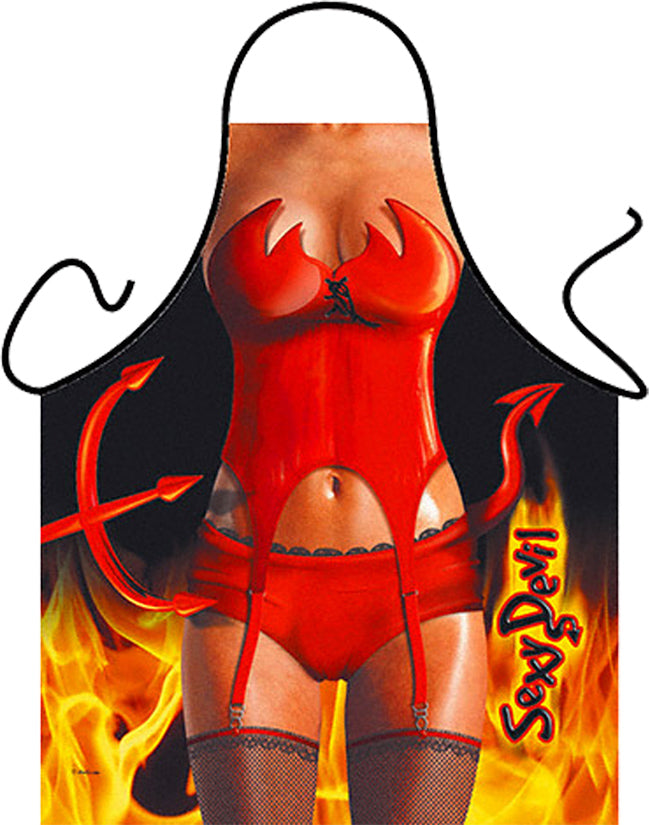 Delantal sexy mujer diablo