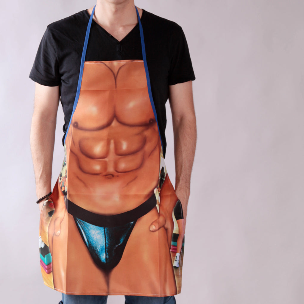 Delantal sexy Mr. Fitness