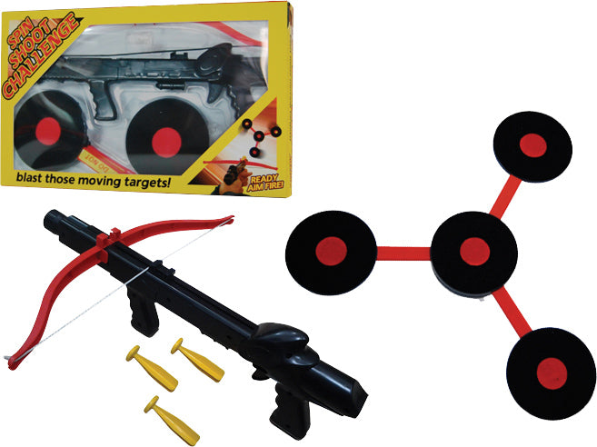 Juego diana giratoria con ballesta