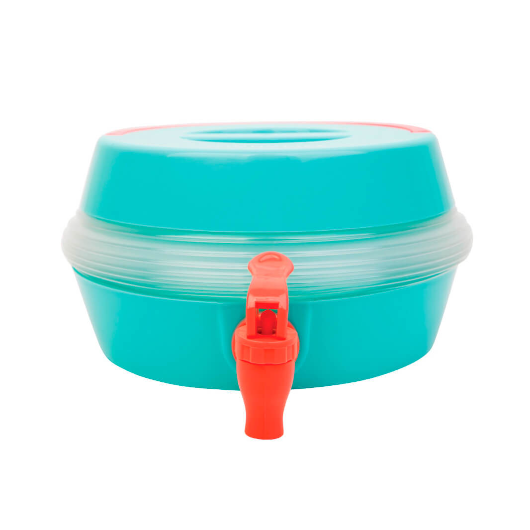 Dispensador de Bebidas Turquesa plegado