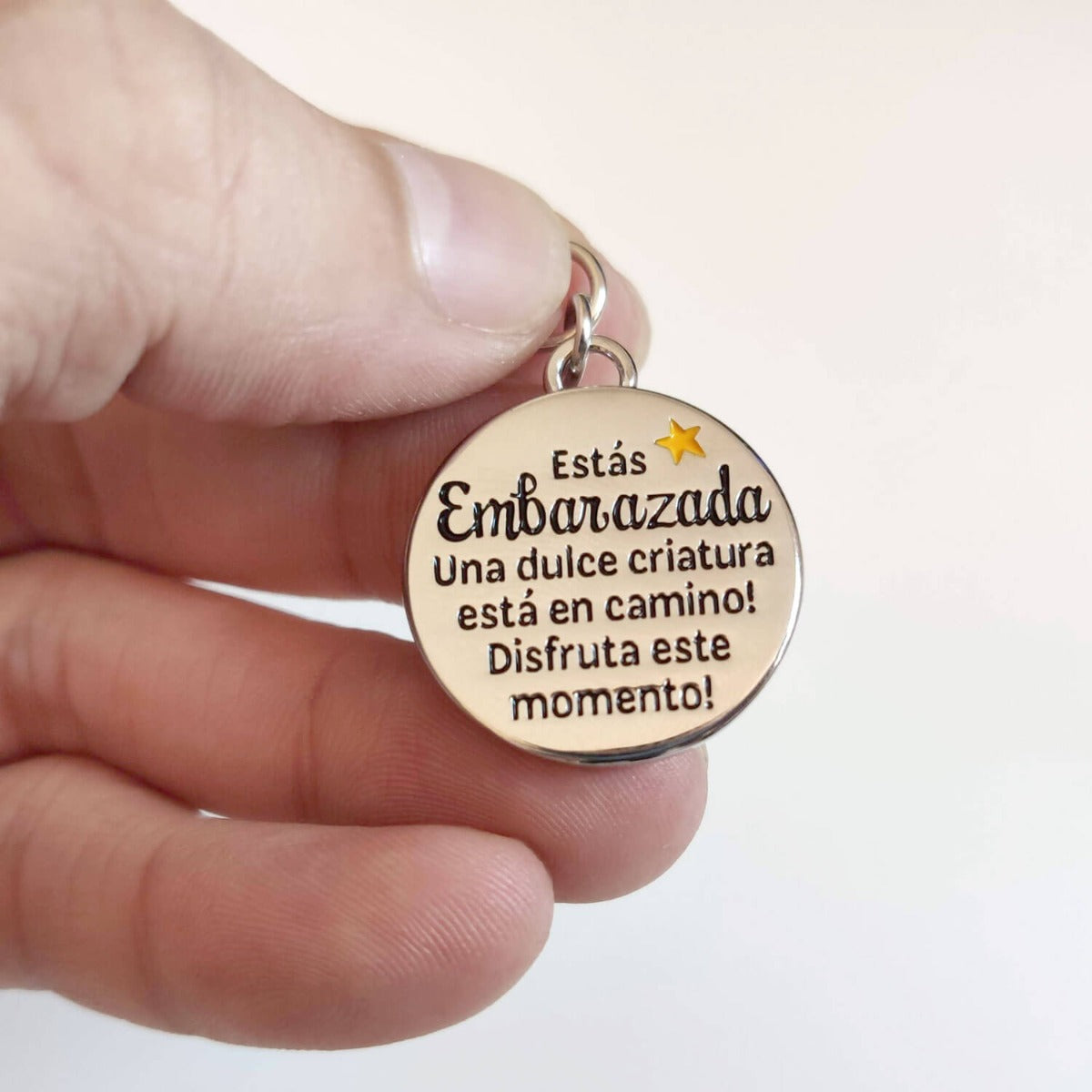 Charm "Estás embarazada. Una dulce criatura está en mamino! Disfruta este momento!"