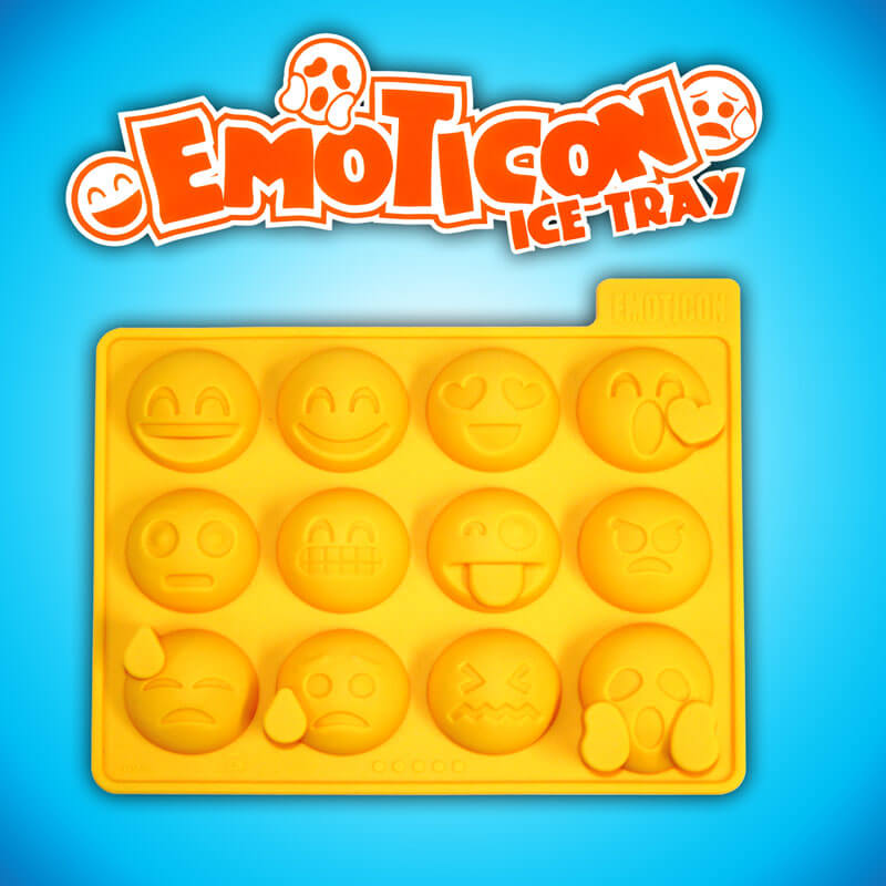 Molde de silicona cubitos Emoticonos