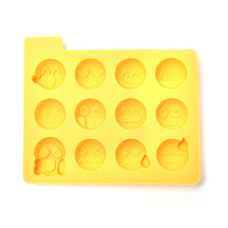Molde de silicona cubitos Emoticonos