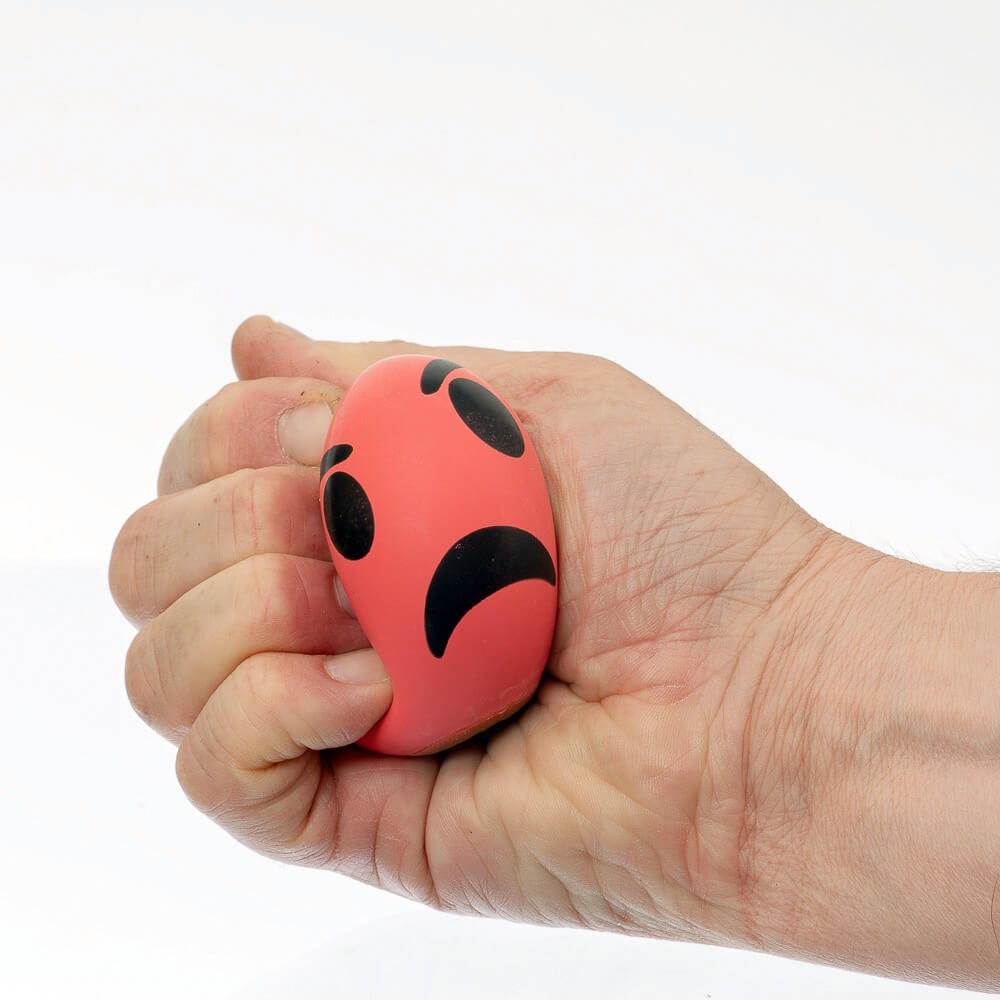 Pelota antiestrés emoticono enfadado