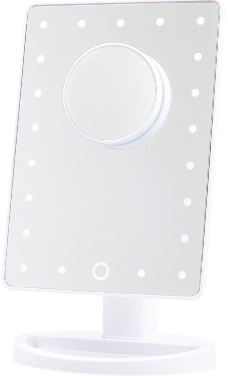 Espejo tocador luces regulables con espejo lupa x10