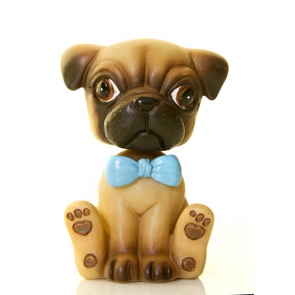 Figurita perro Carlino cabeza movimiento