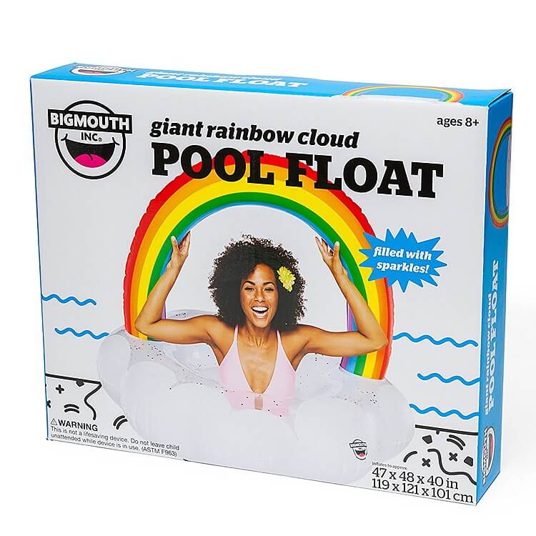 Flotador Arcoíris sobre nube de BigMouth