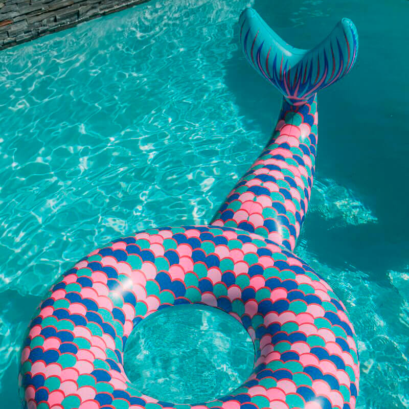 Flotador cola de Sirena hinchable