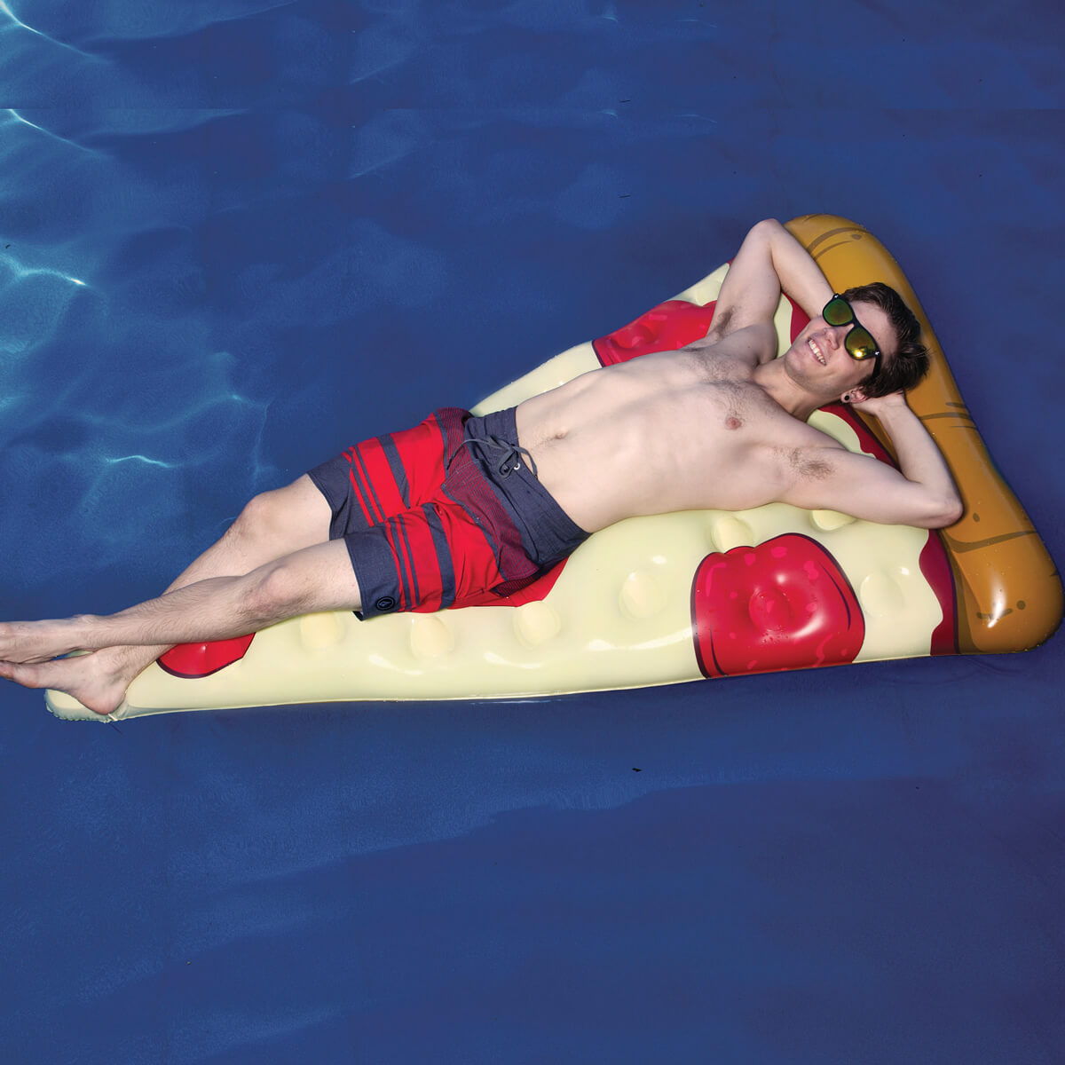 Flotador trozo de pizza gigante