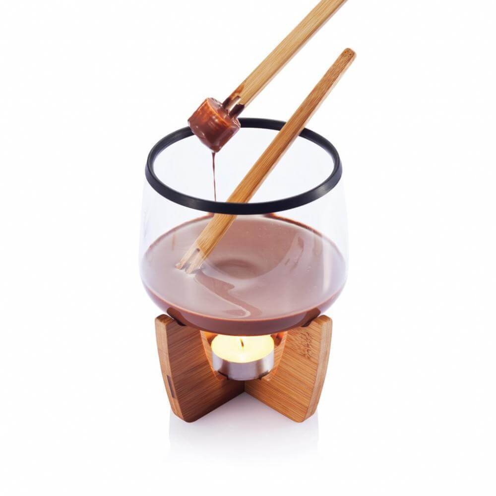 Set de Fondue de chocolate "Cocoa" con vela