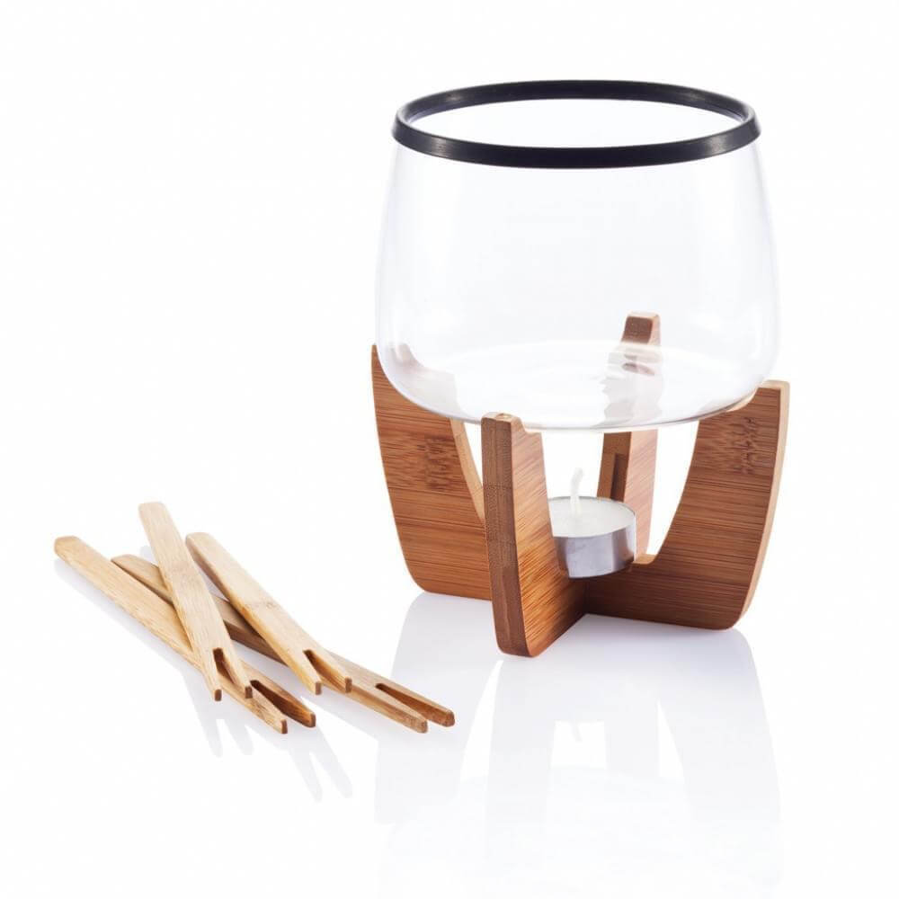 Set de Fondue de chocolate "Cocoa" con vela