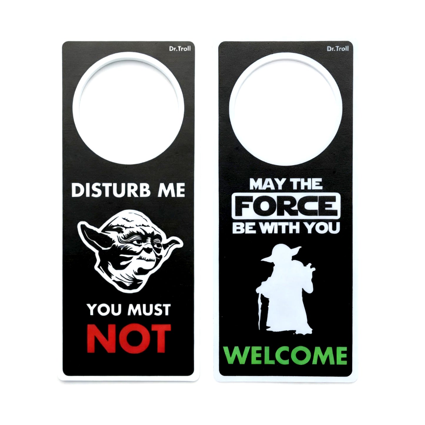 Colgador de puertas (poming) Yoda, Disturb me You Must Not