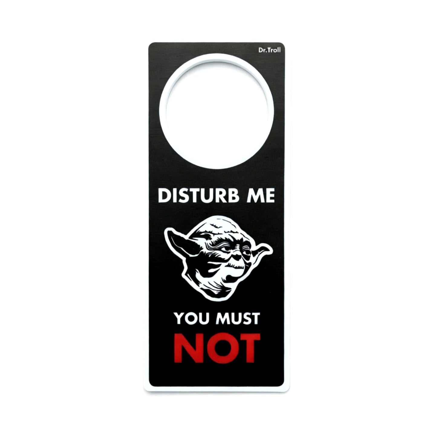 Colgador de puertas (poming) Yoda, Disturb me You Must Not
