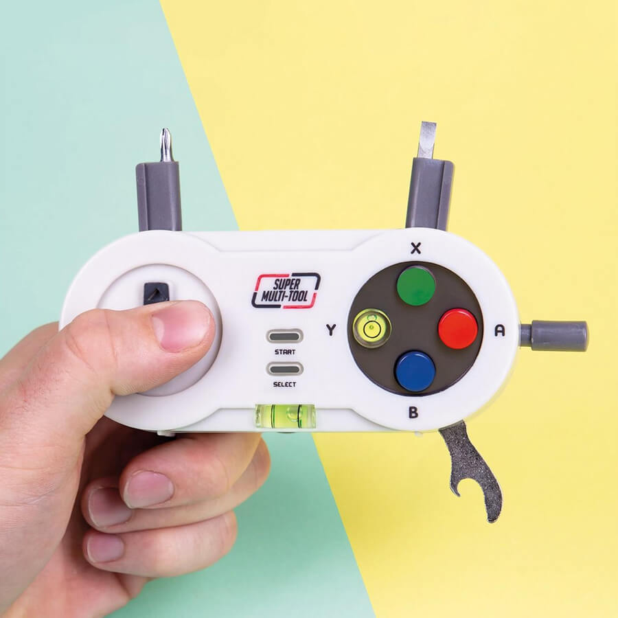 Multiherramienta con forma de Mando retro de videoconsola