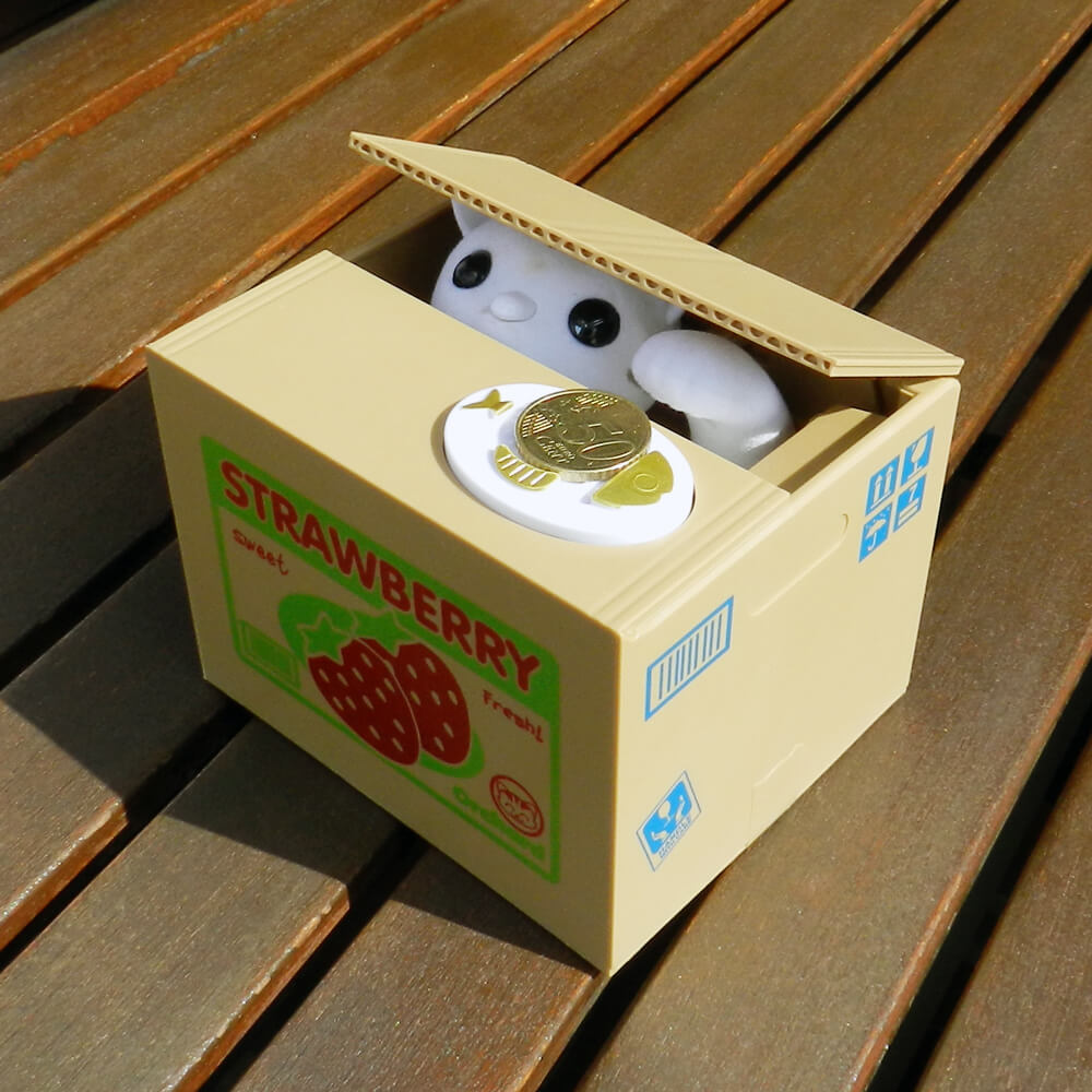 Hucha Kawaii Gatito Ladrón