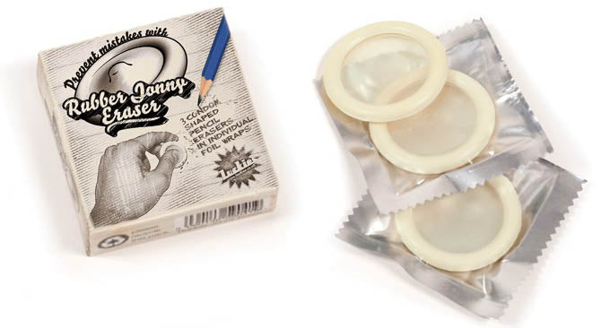 Goma de borrar Preservativos (pack 3)