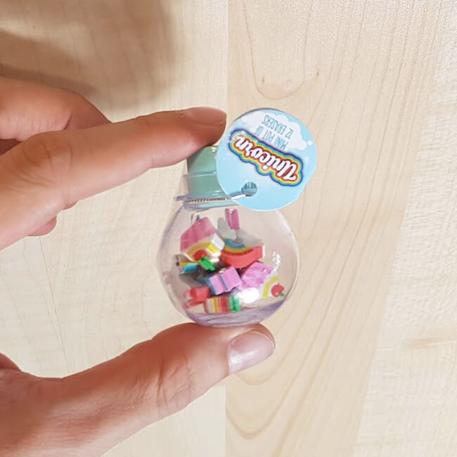 Mini Gomas de borrar Unicornio