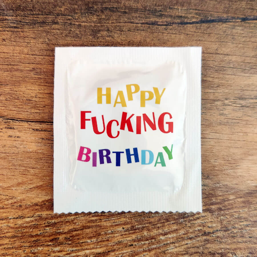 preservativo Happy Fucking Birthday