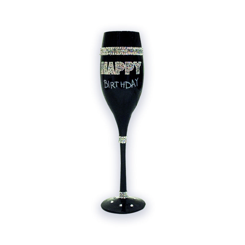 Copa de Champagne negra - Birthday