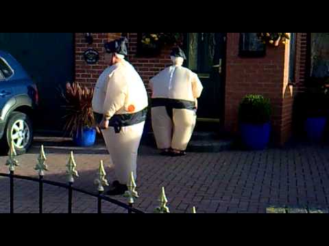 Disfraz hinchable luchador de Sumo