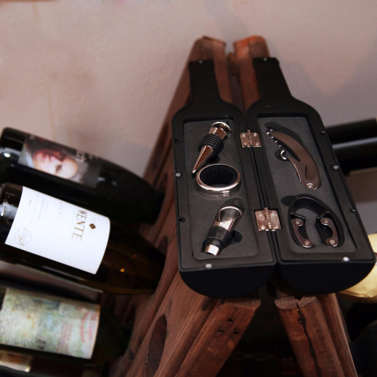 Kit accesorios botella de vino