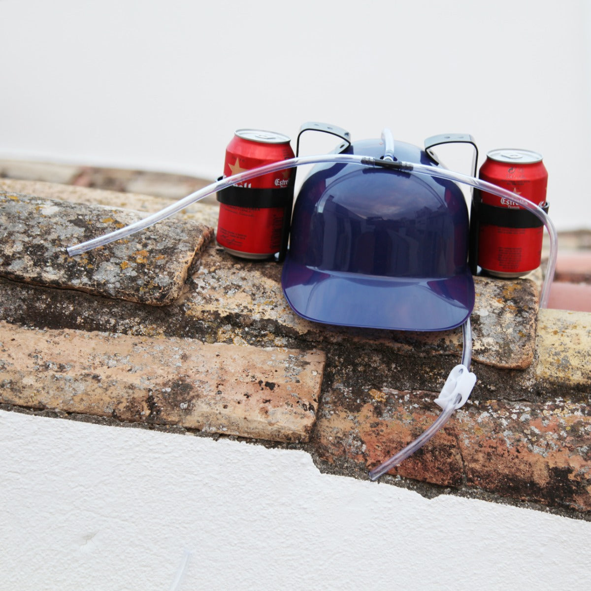 Casco con soporte para bebidas