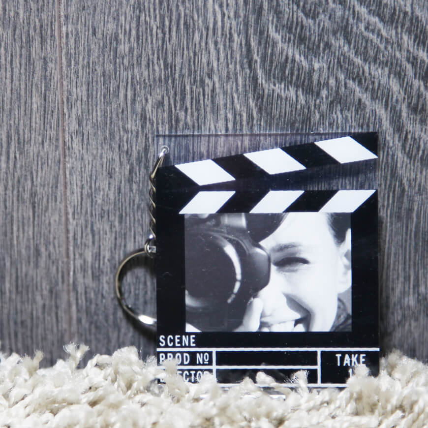 Llavero claqueta de cine