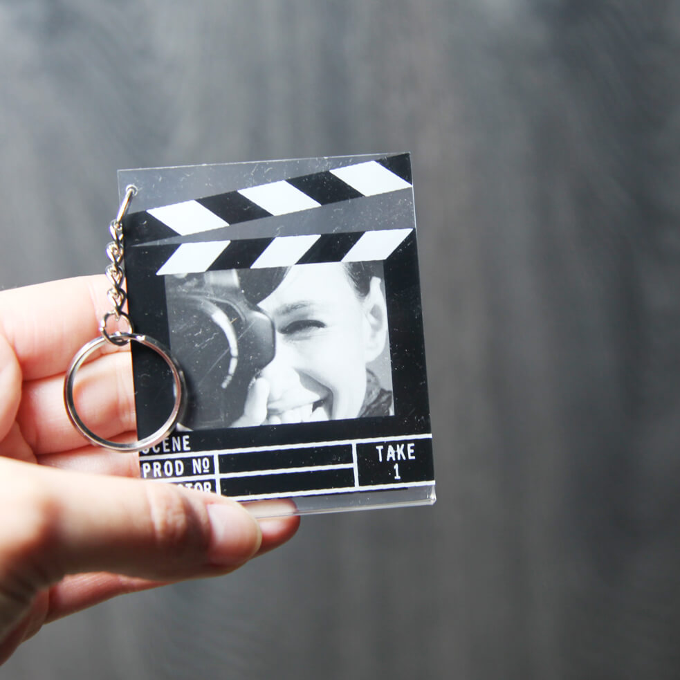 Llavero claqueta de cine