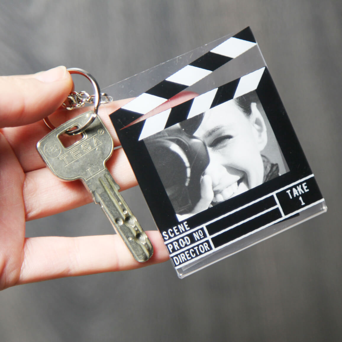 Llavero claqueta de cine