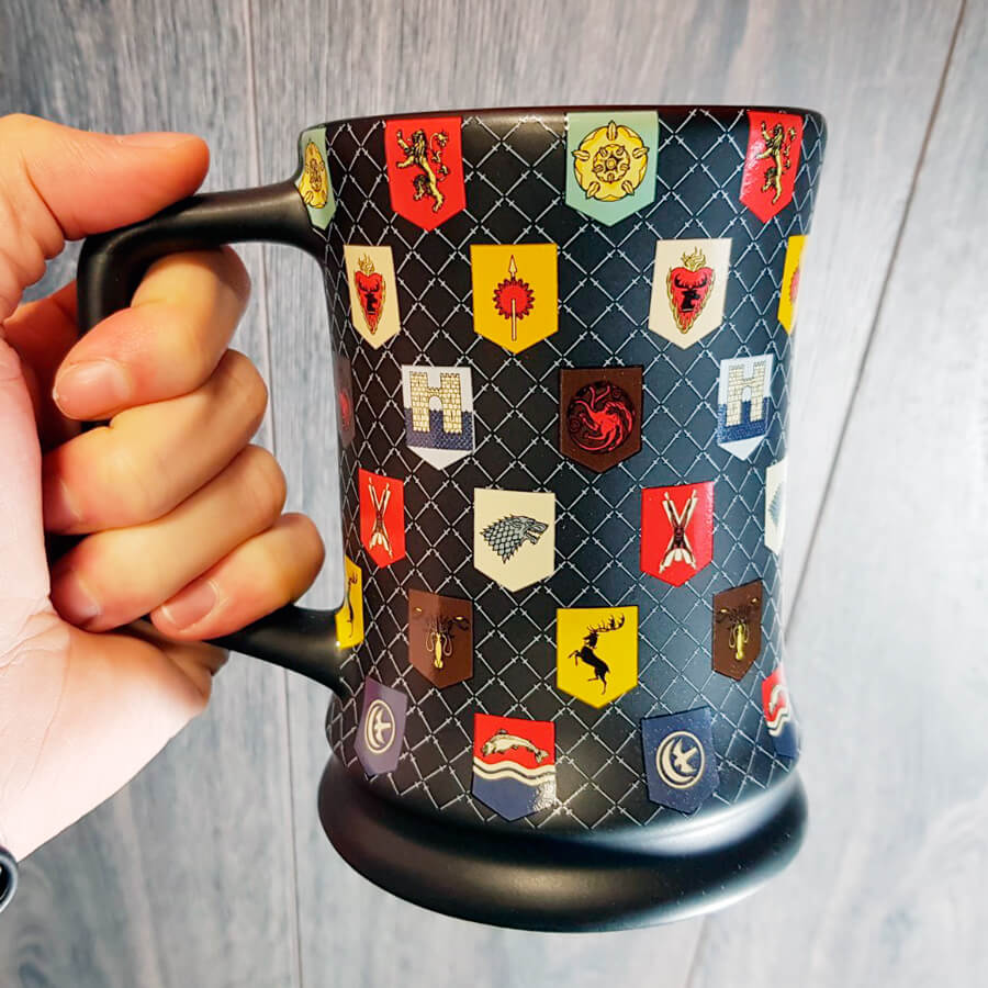 Jarra Juego de Tronos Escudos mate