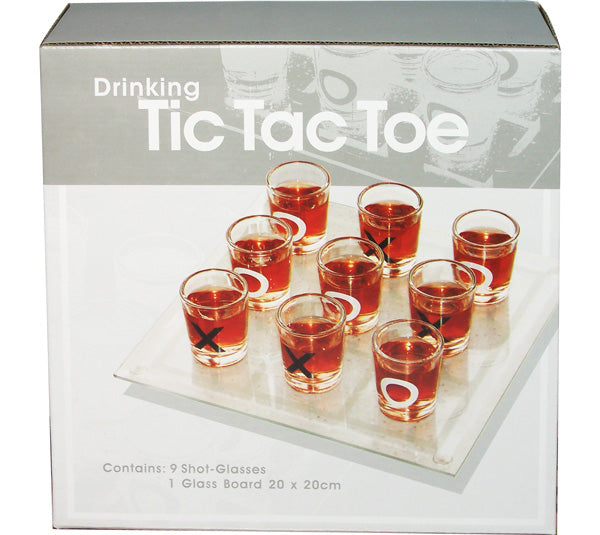 Juego de tres en raya chupitos