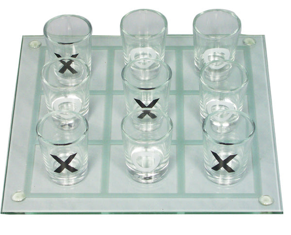 Juego de tres en raya chupitos