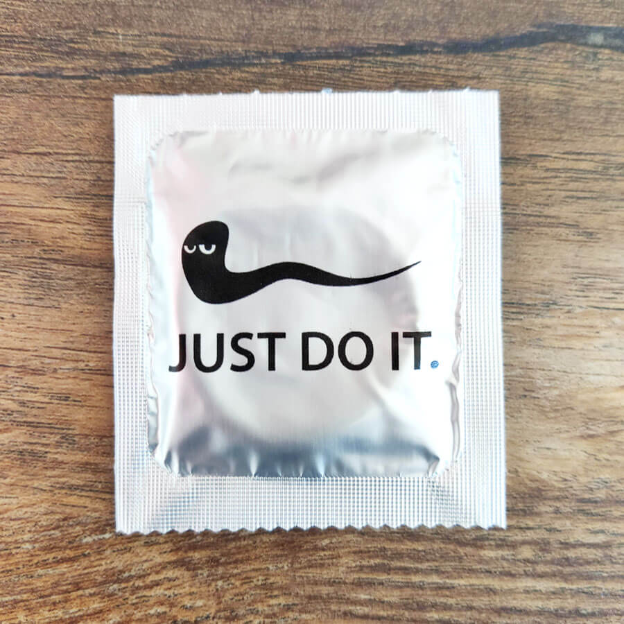 preservativo Just Do It.