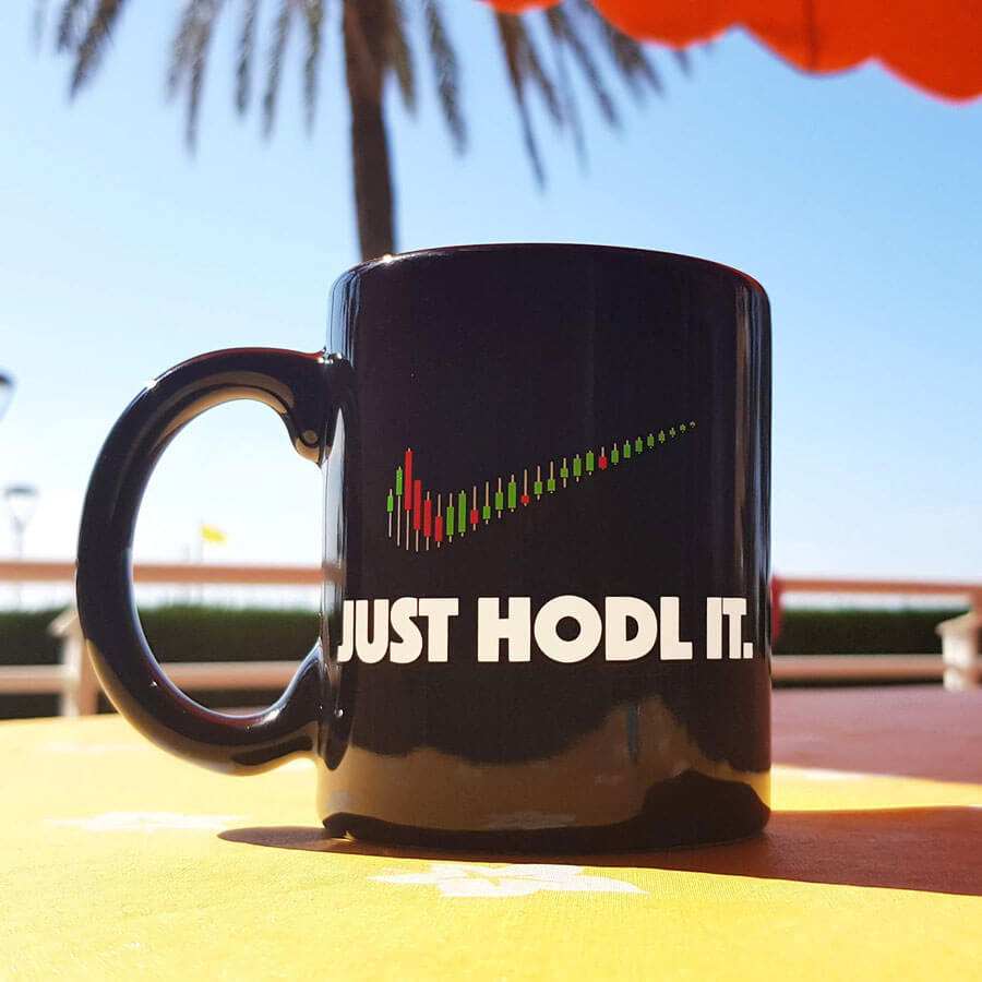 Taza Criptomonedas Just Hodl It